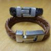 geflochtene Armbänder, cognak, dunklebraun, je 24,-€